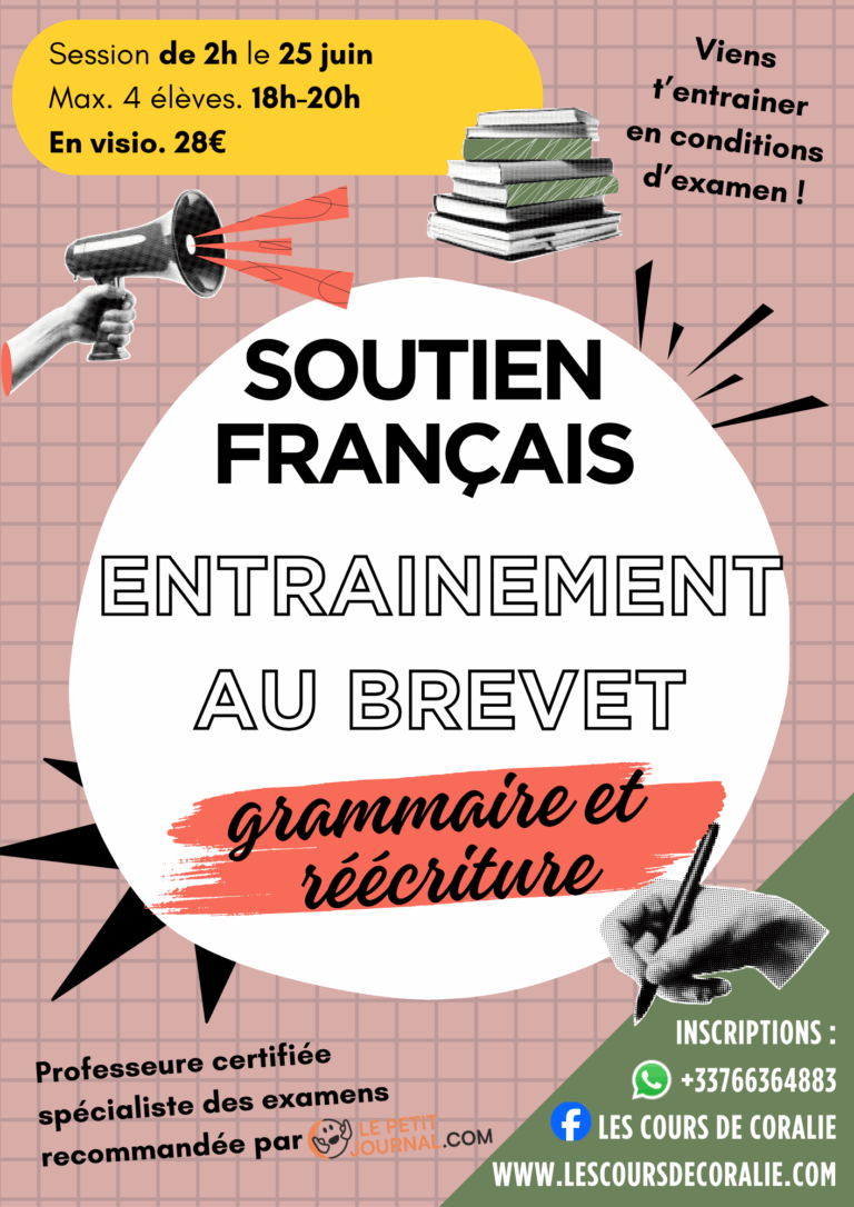 Entrainement brevet grammaire et réécriture
