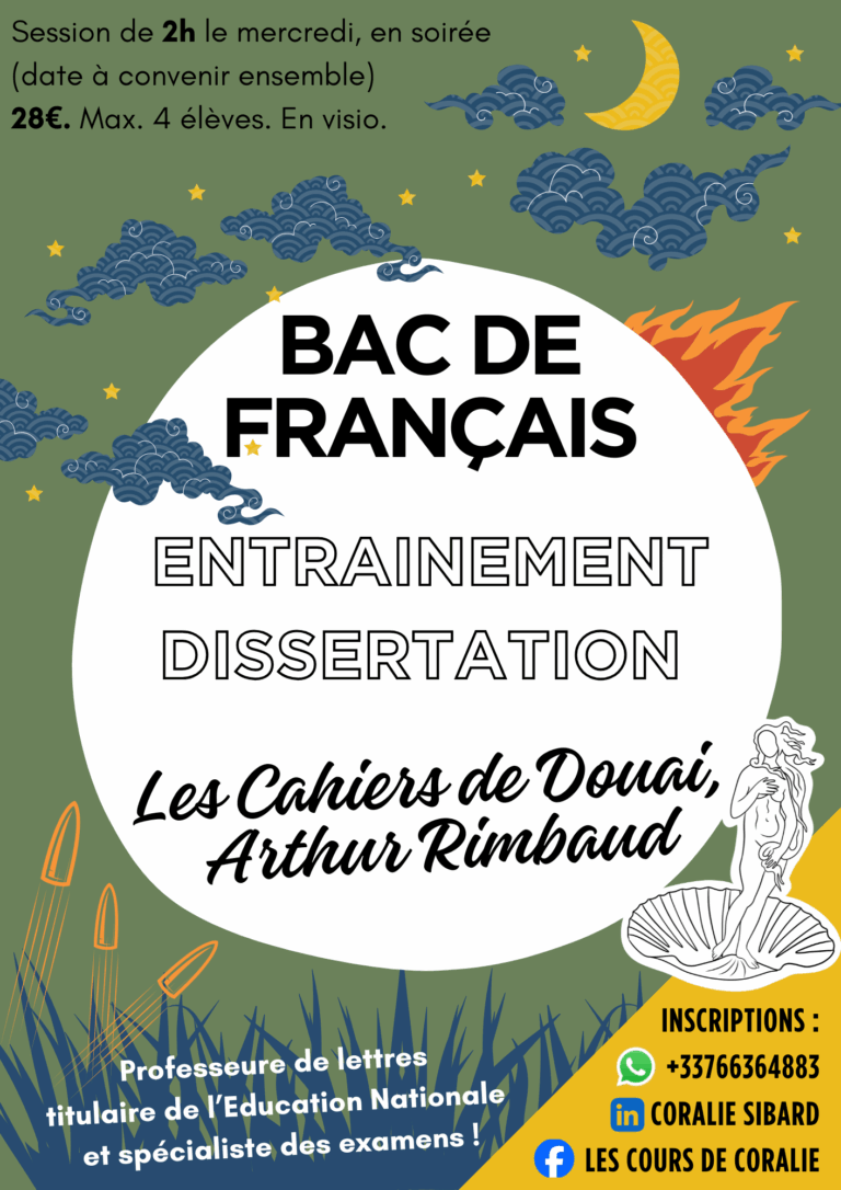 Entrainement dissert Rimbaud